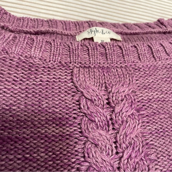 A beautiful quality sweater, hombre shades of lilacs and purples - Picture 1 of 12